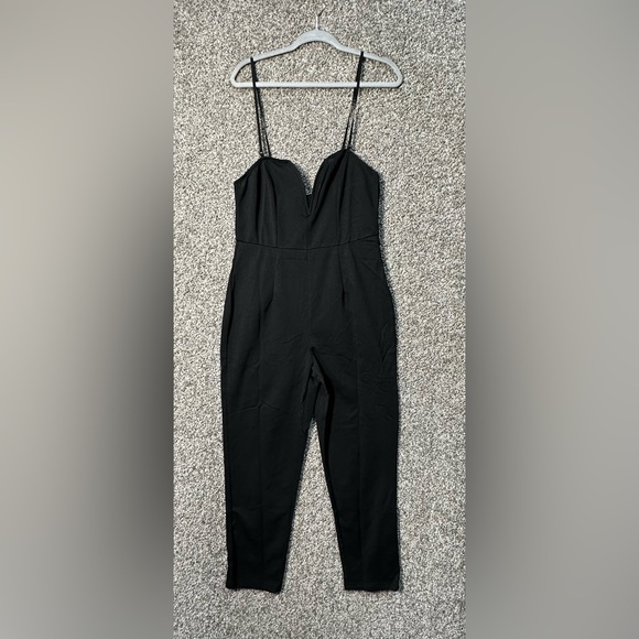 NWOT Adjustable Strapless Sweetheart Neck Stretchy Jumpsuit Size Medium - Picture 3 of 6